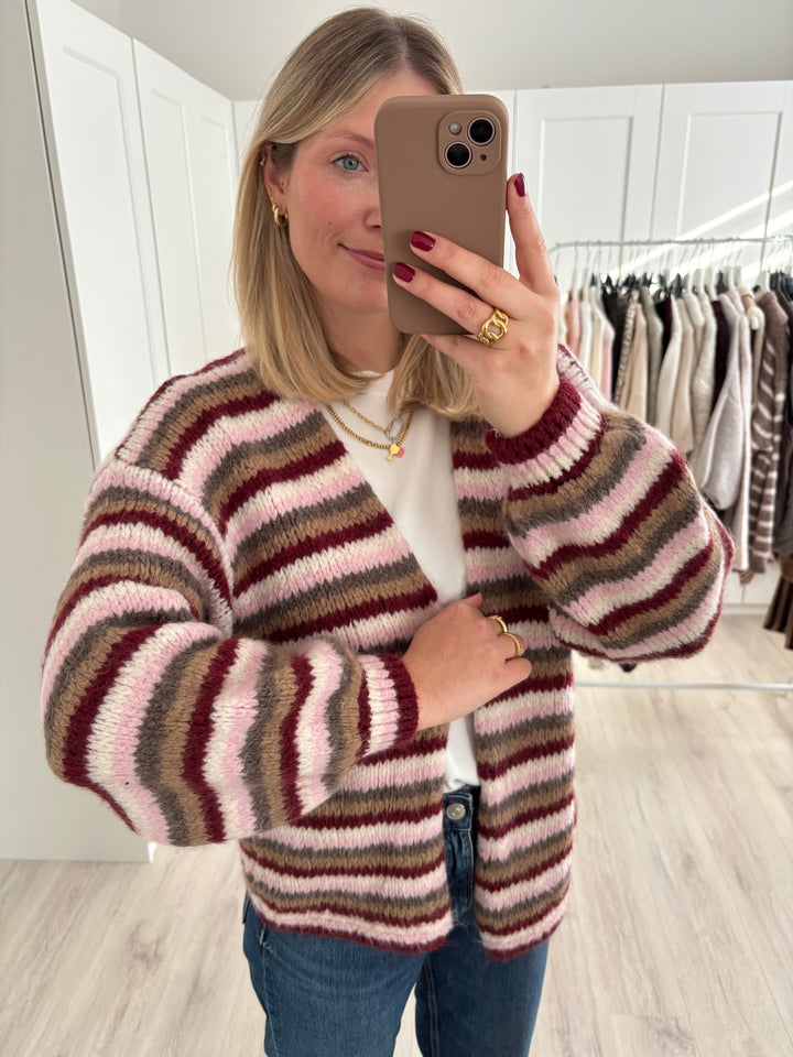 Cozy Striped Cardigan