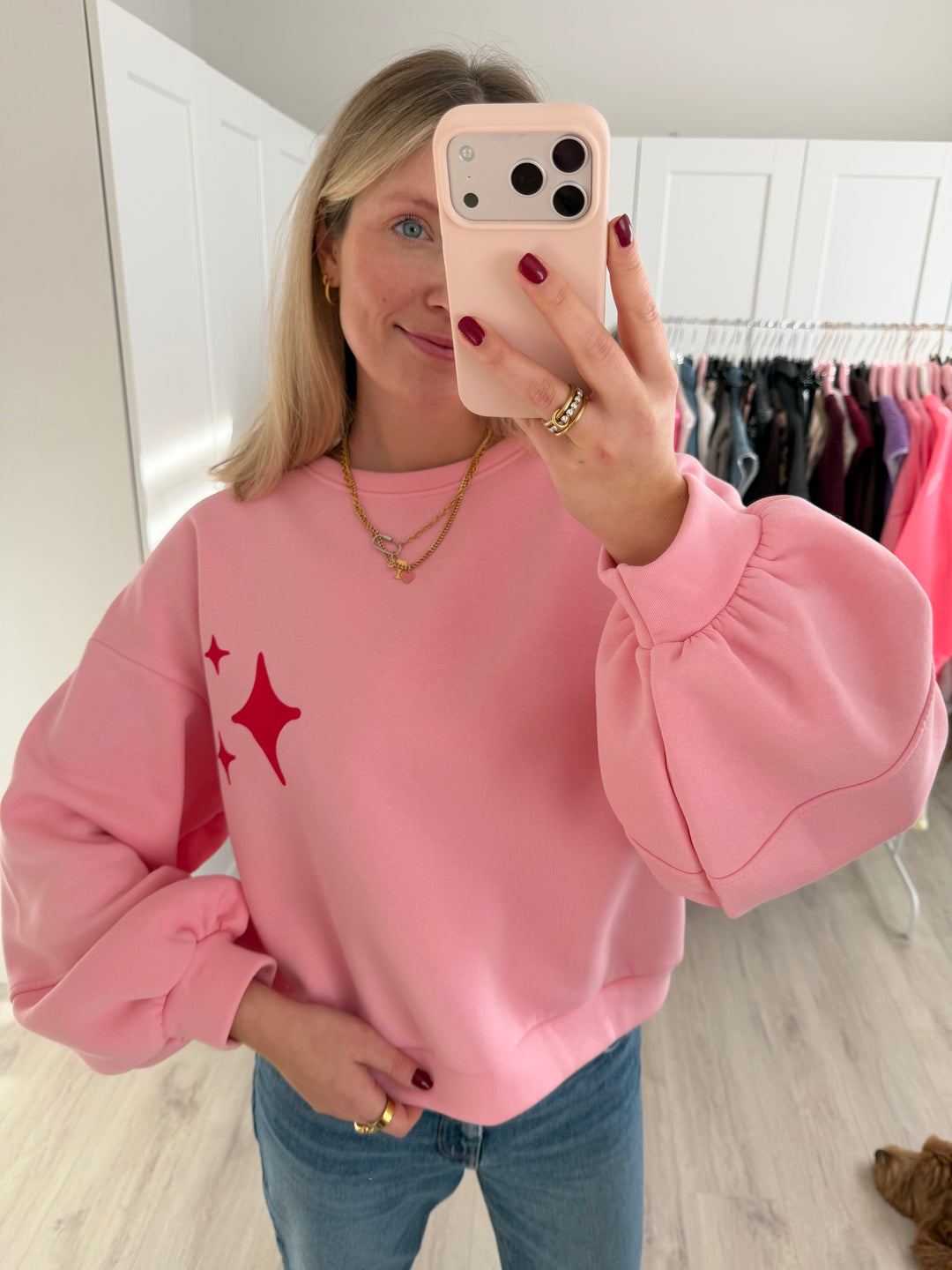 Sweater Amor por favor - Rosa