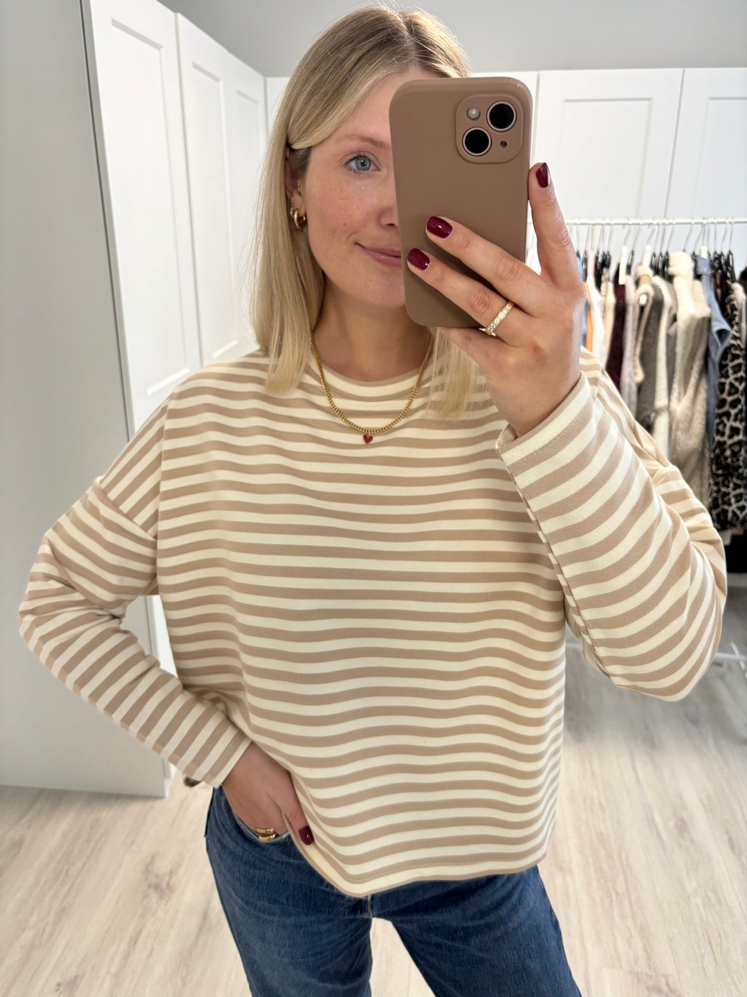 Happy Stripes Sweater (kurz)