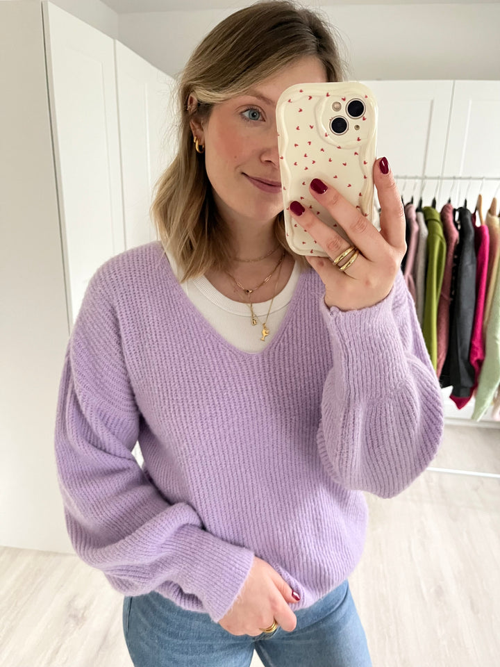 Pullover Fluffy - Flieder