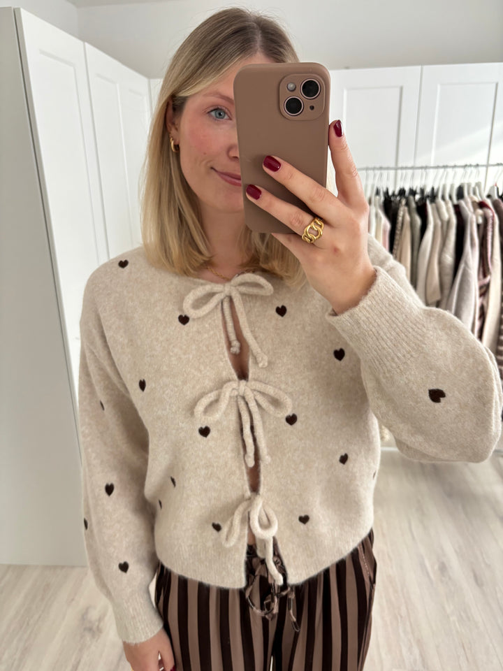 Bow Cardigan Hearts