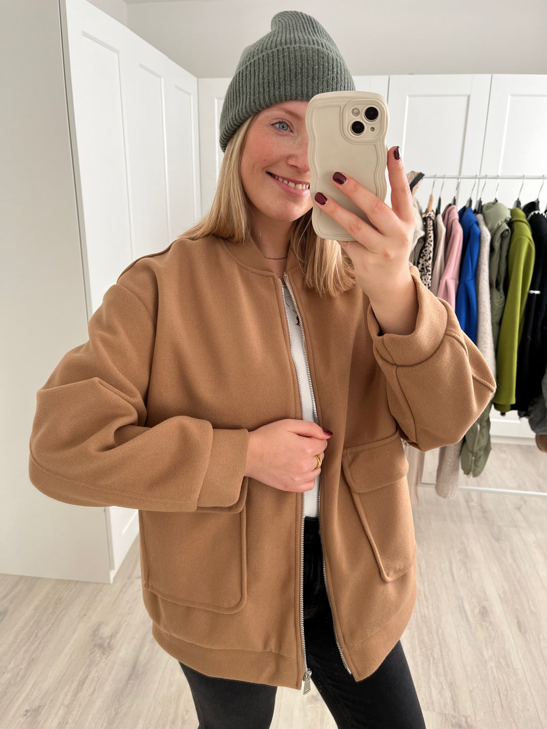 Bomberjacke Blank Space - Camel