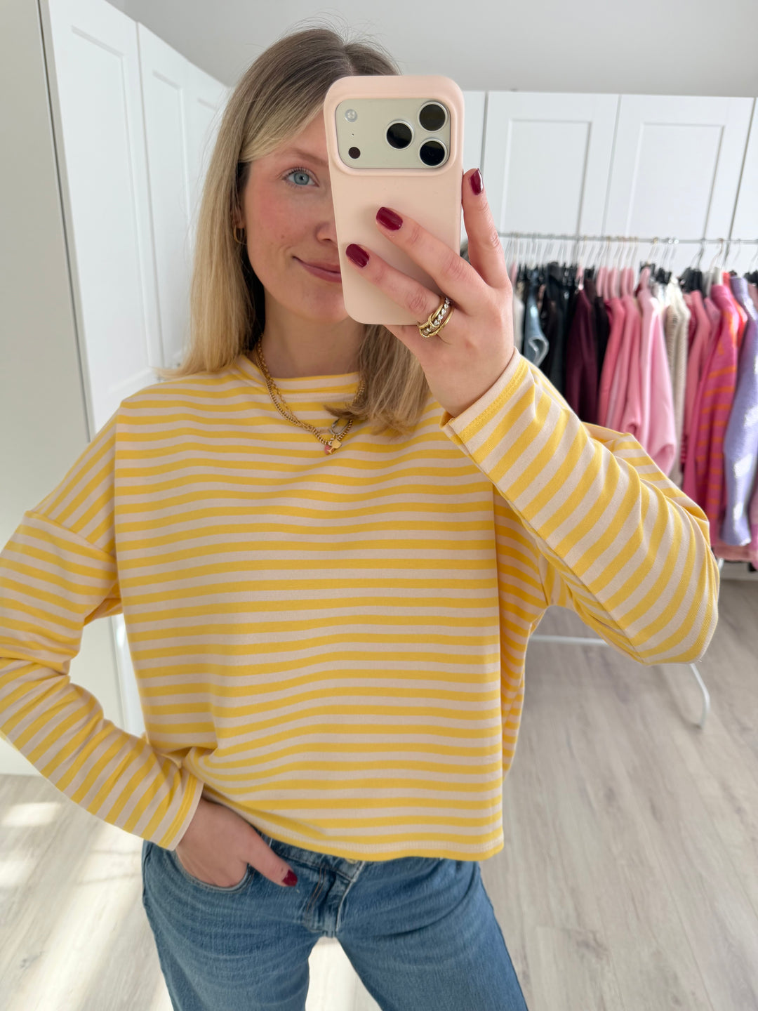 Happy Stripes Sweater (kurz)