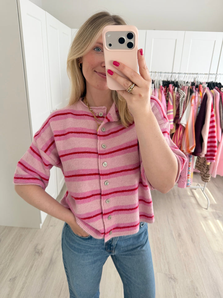 Soft Striped Cardigan