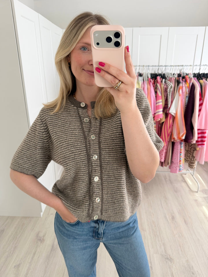 Cozy Striped Cardigan