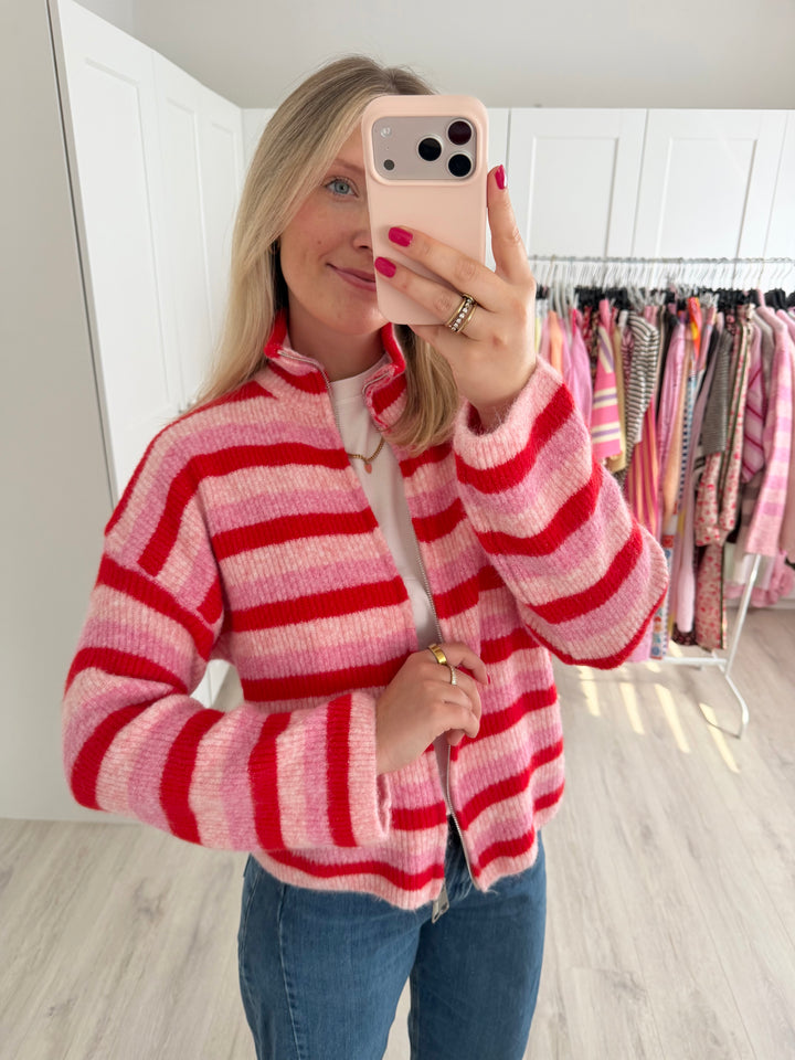 Rainbow Zipper Cardigan