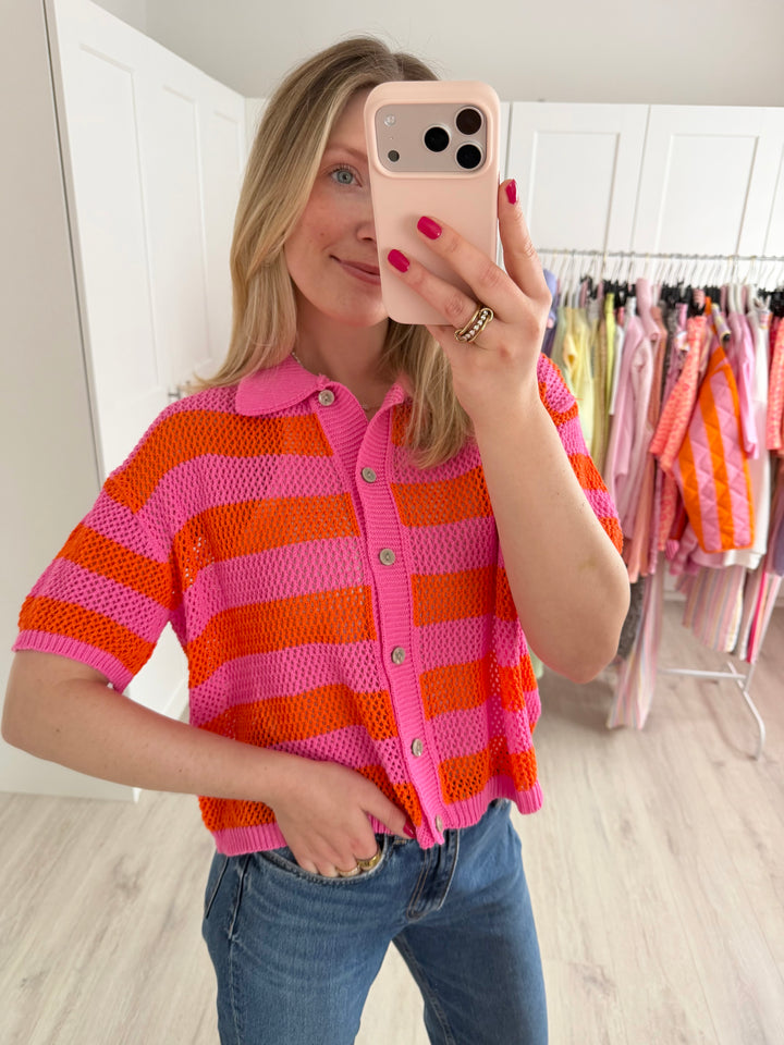 Crochet Polo Shirt