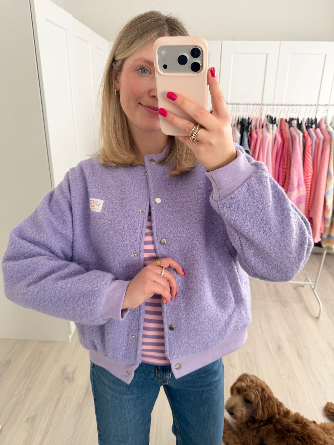 Teddy Bomberjacke Lovely