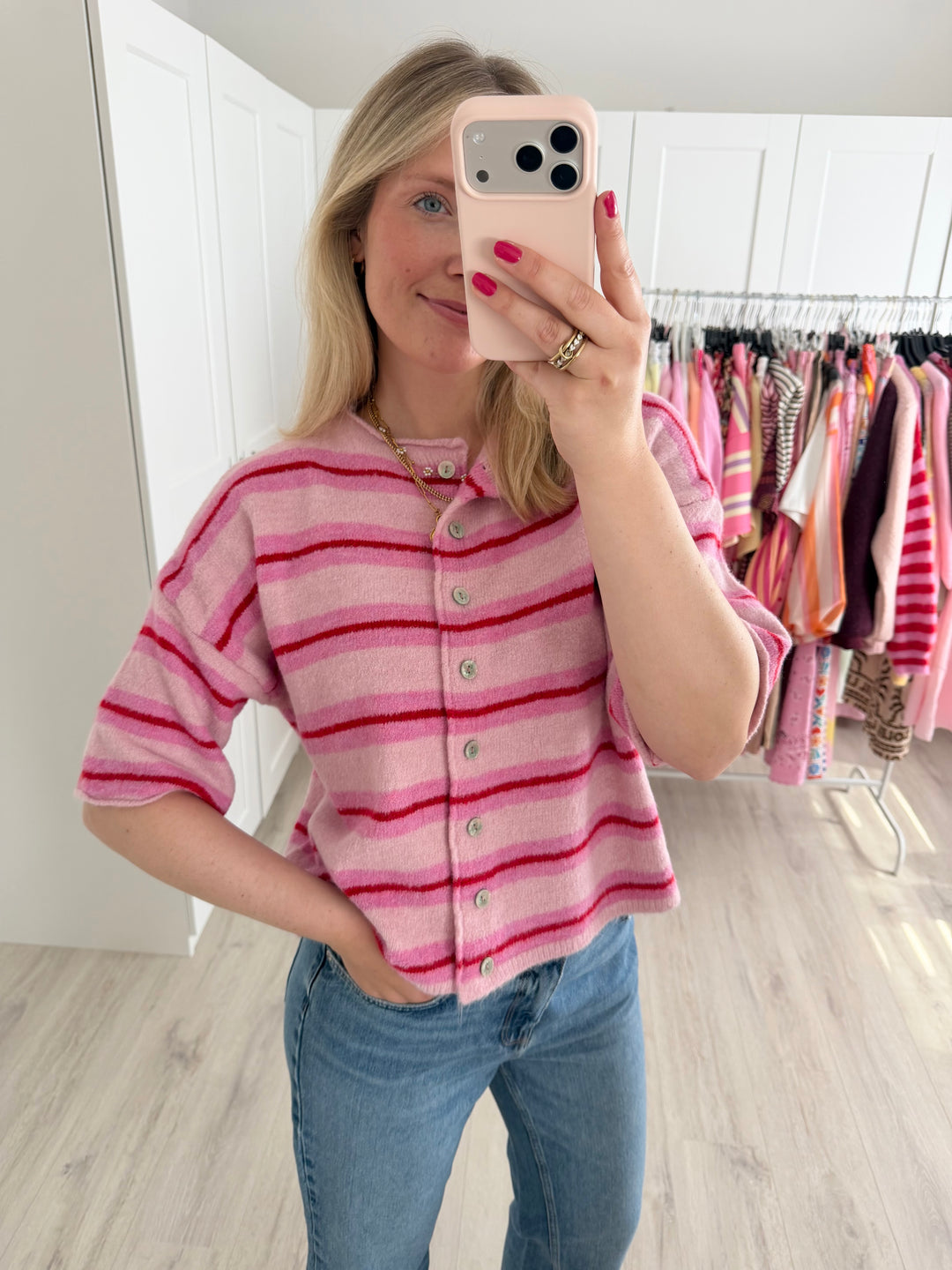 Soft Striped Cardigan