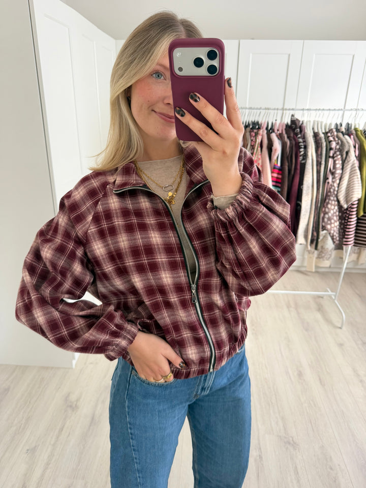 Plaid Jacke