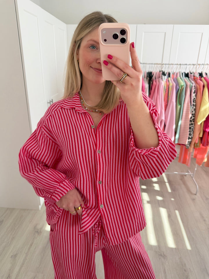 Musselinbluse Happy Stripes