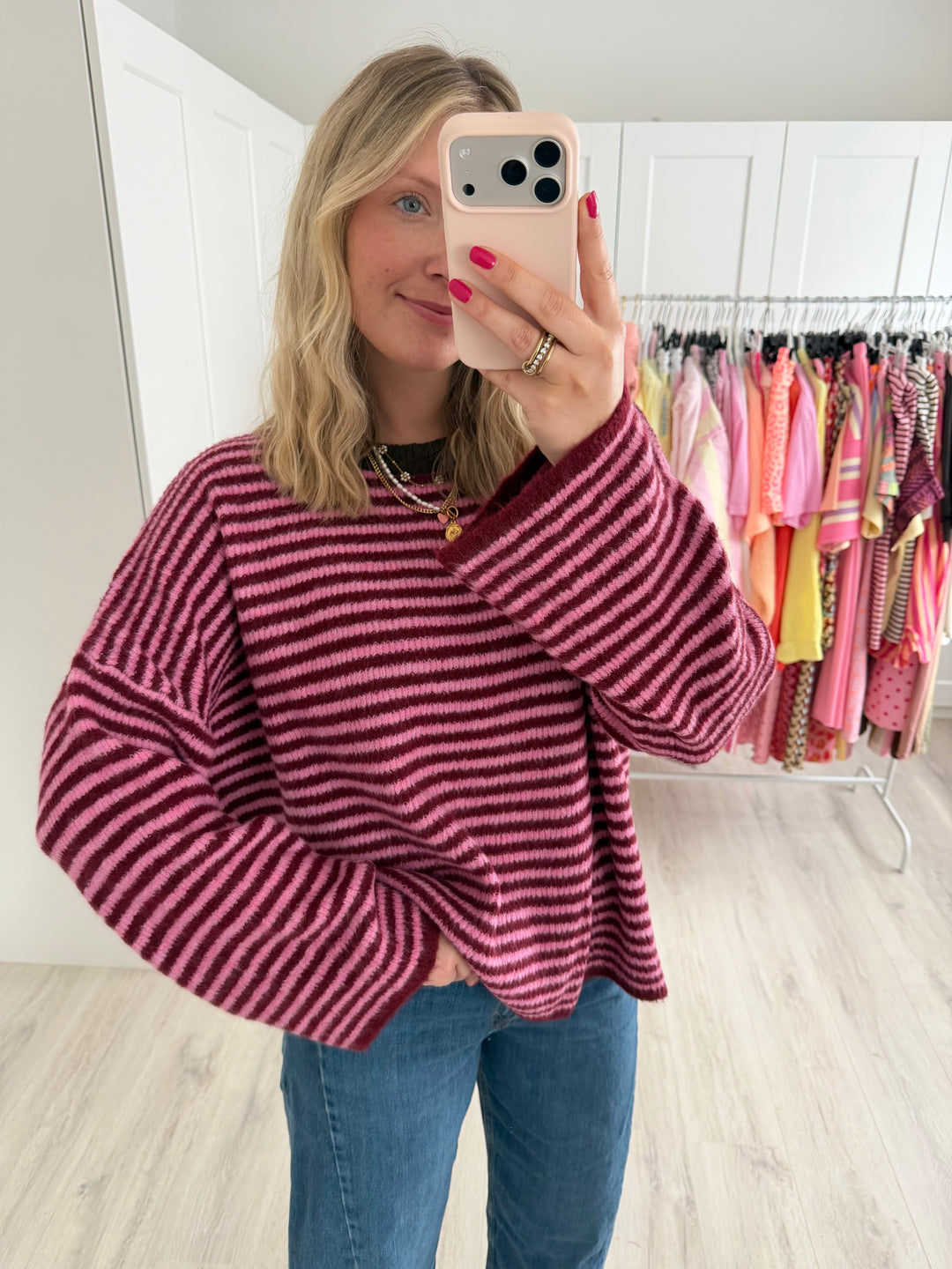 Bow Stripes Pullover