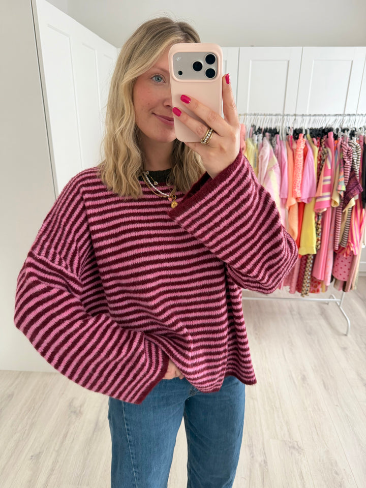 Bow Stripes Pullover