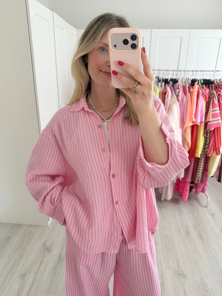 Musselinbluse Happy Stripes