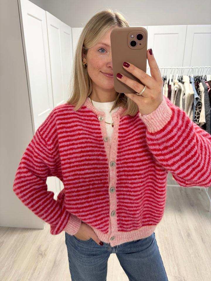 Supersoft Striped Cardigan