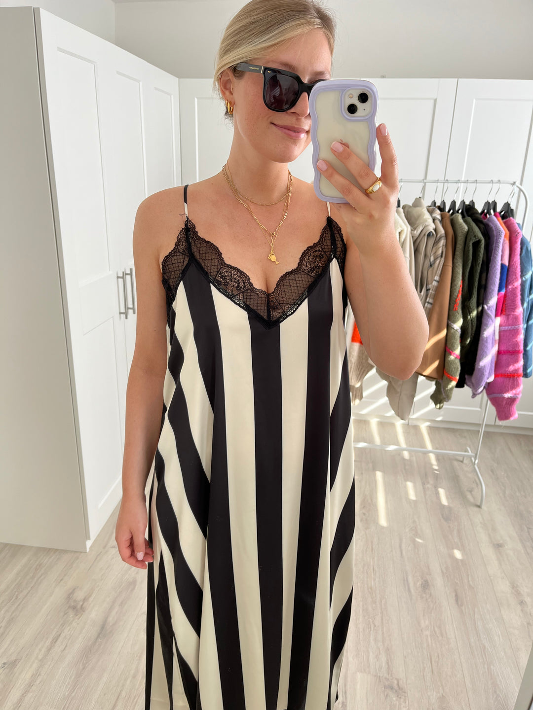 Kleid Dreamy - Schwarz/Creme