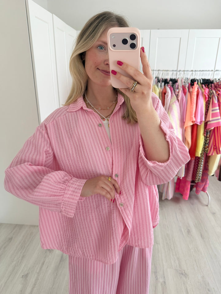 Musselinbluse Happy Stripes