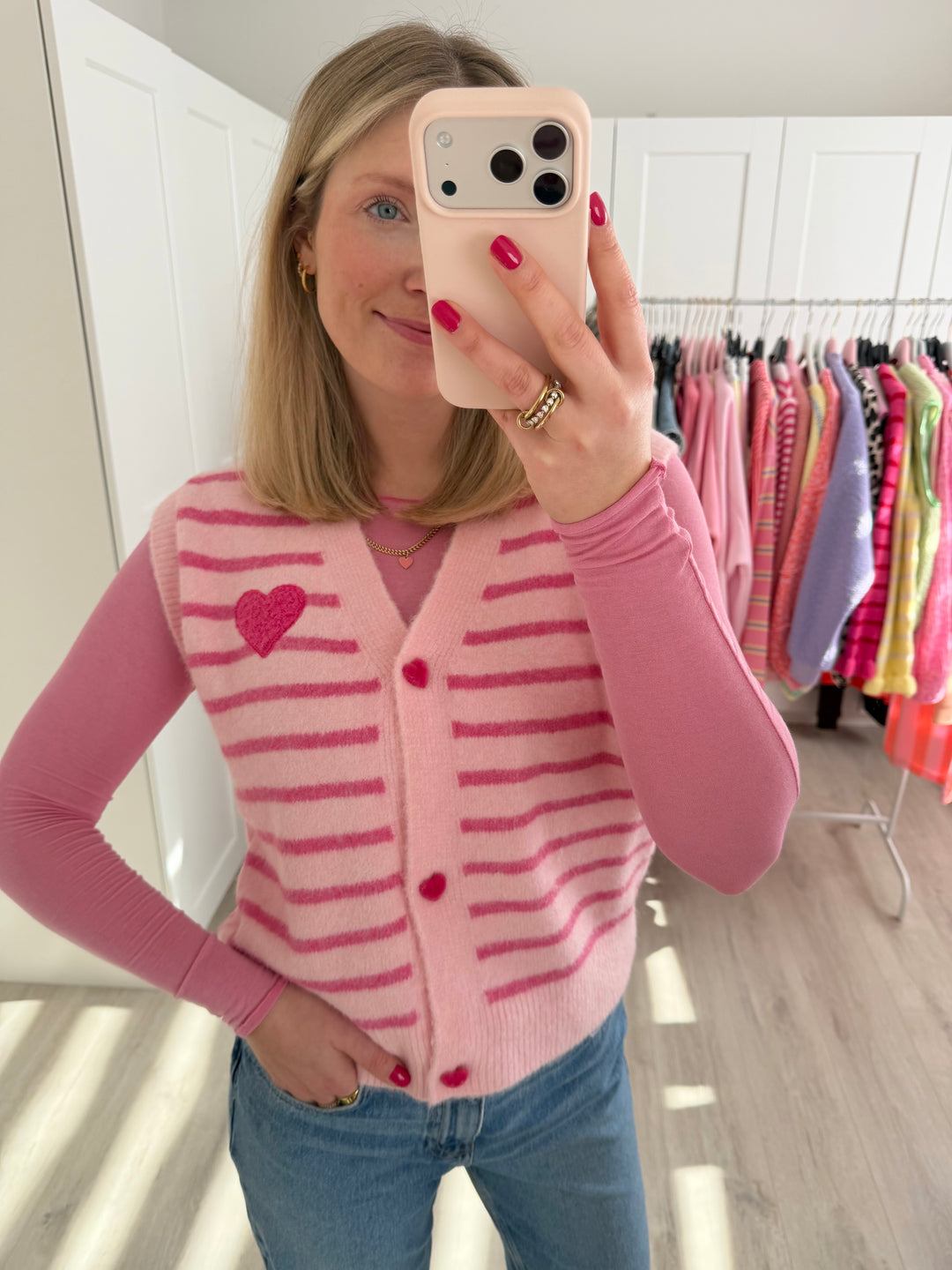 Heart Knit Weste