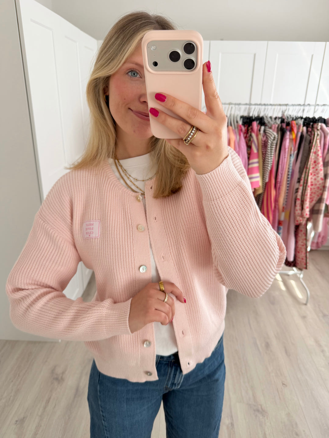 Self Love Club Ripped Cardigan