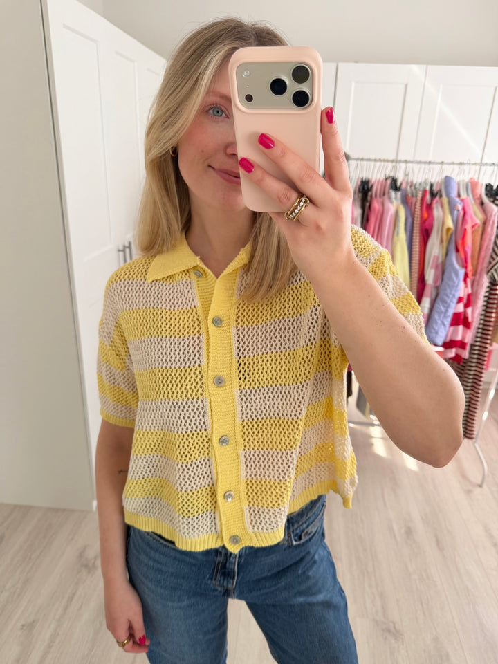 Crochet Polo Shirt
