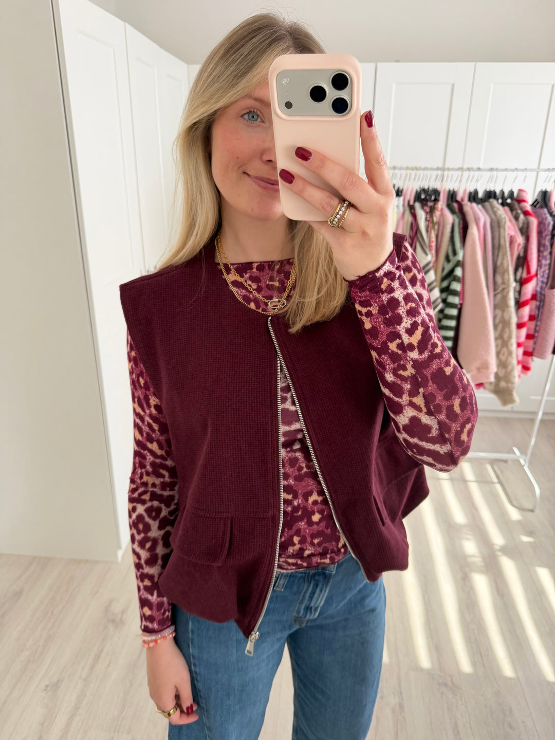 Zipper Weste