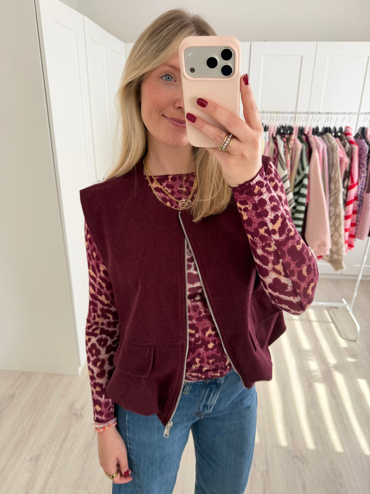 Zipper Weste