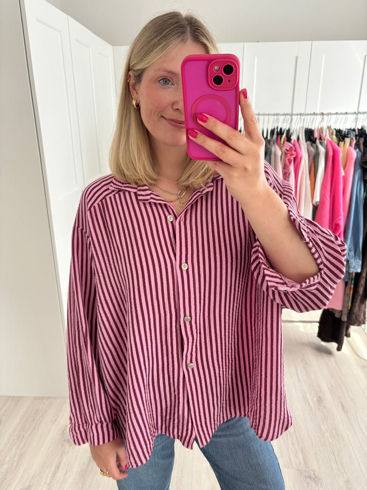 Musselinbluse Happy Stripes
