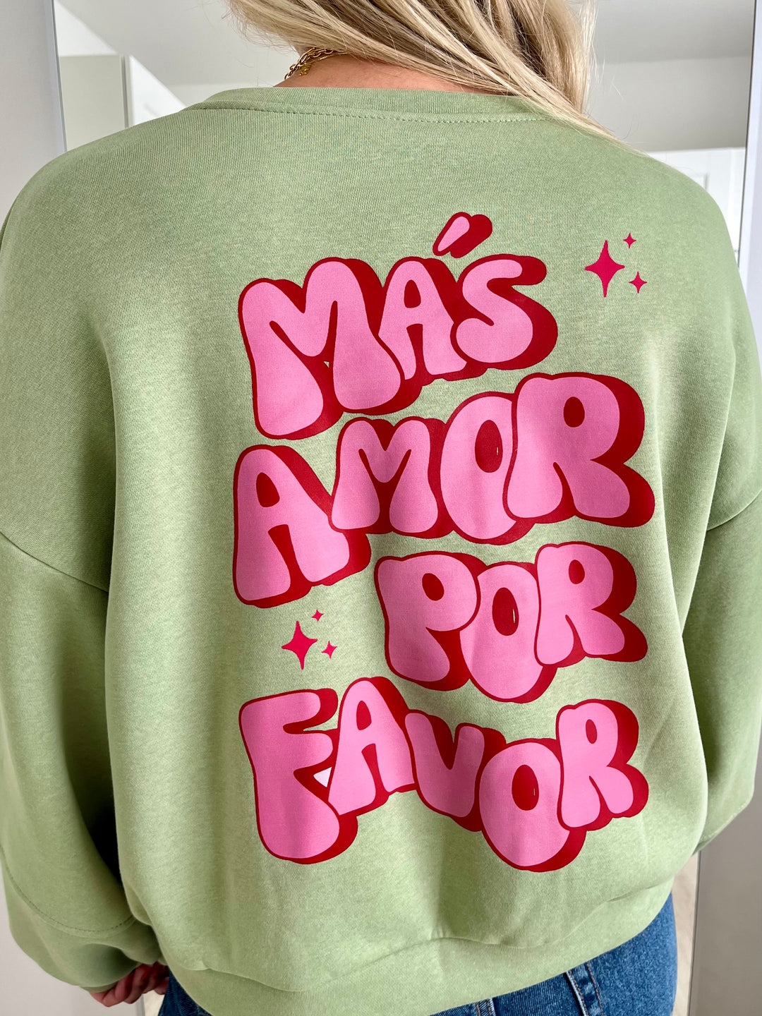 Sweater Amor por favor - Mint