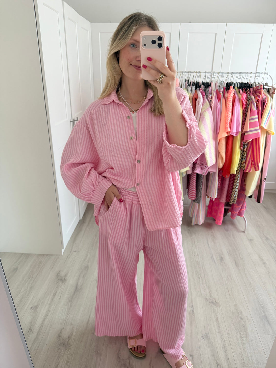 Musselinbluse Happy Stripes