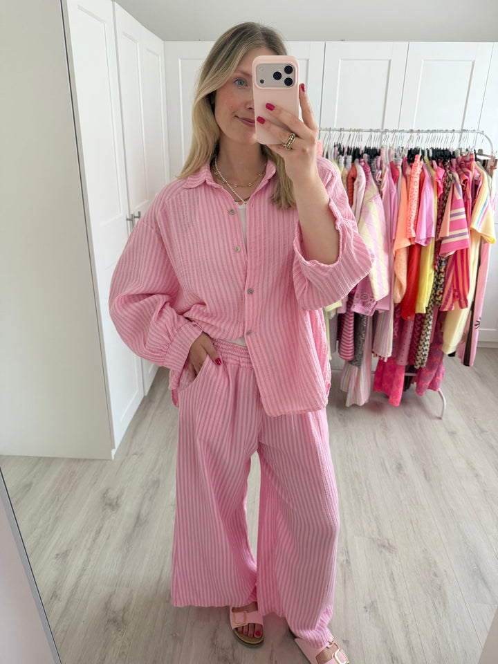 Musselinbluse Happy Stripes
