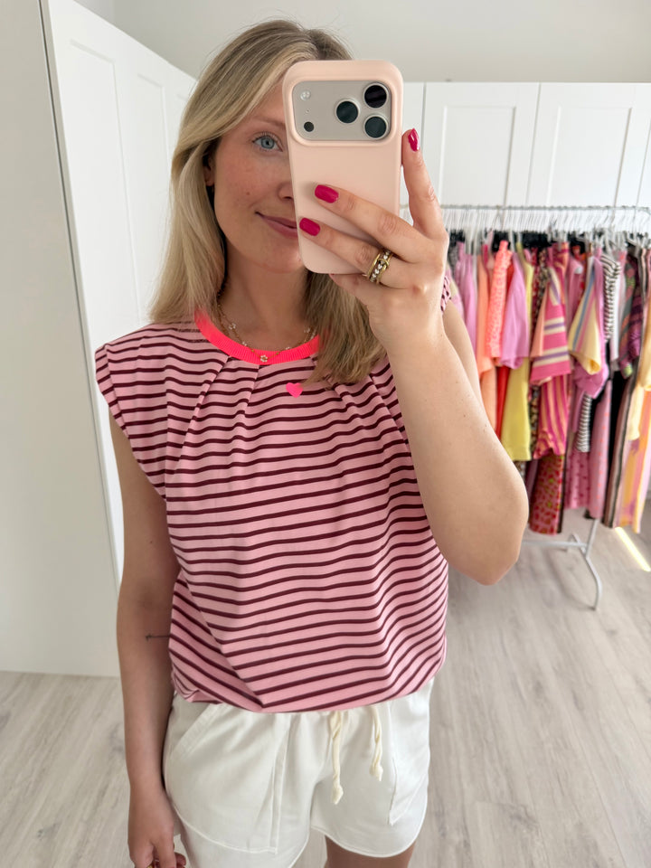 Heart Striped T-Shirt