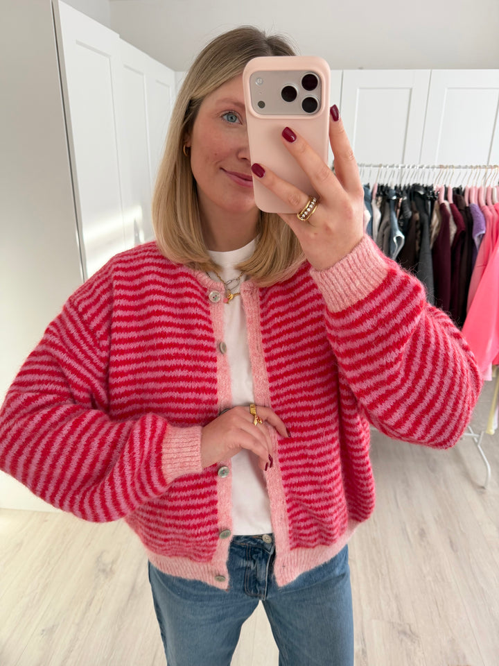 Supersoft Striped Cardigan