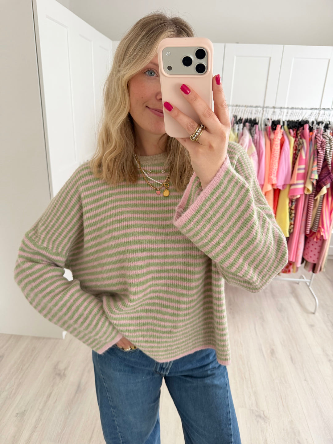 Bow Stripes Pullover