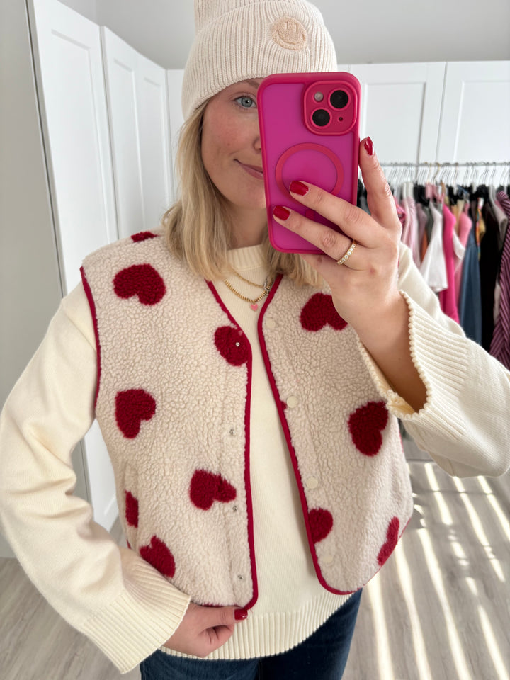 Teddy Weste Hearts