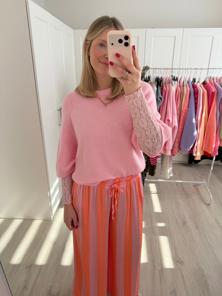 Shiny Bold Striped Hose