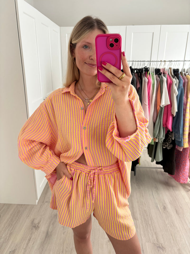 Musselin-Shorts Happy Stripes