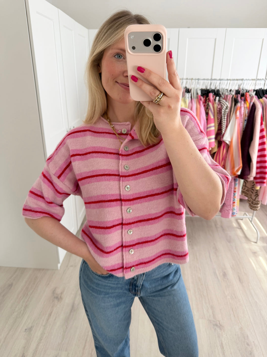 Soft Striped Cardigan