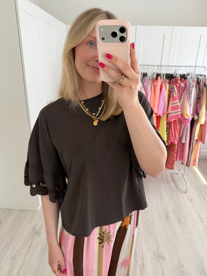 Lace Cotton T-Shirt