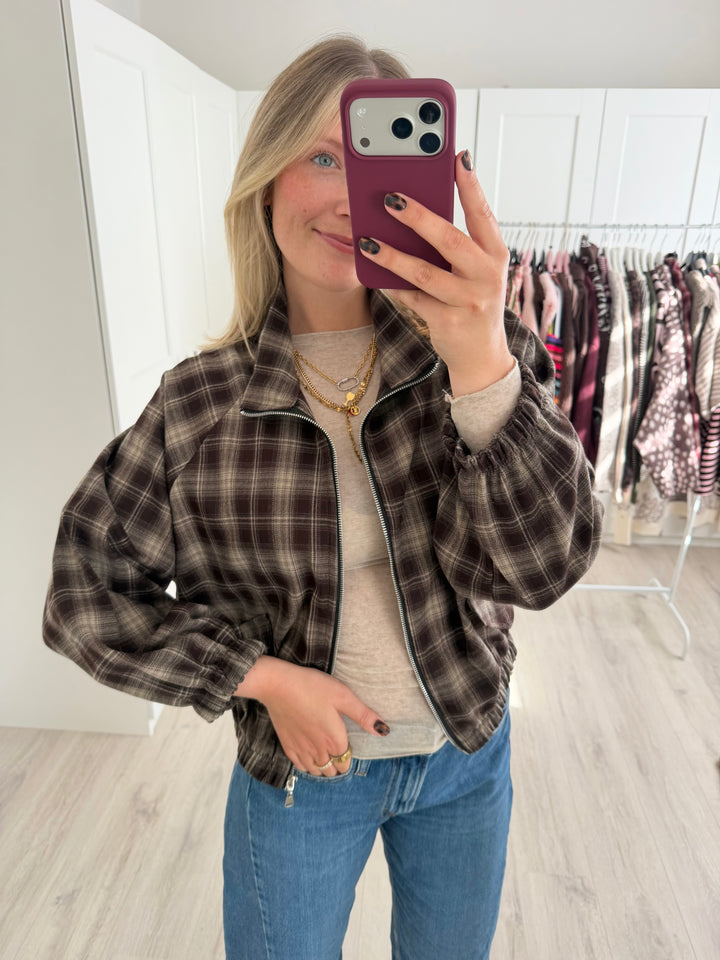 Plaid Jacke