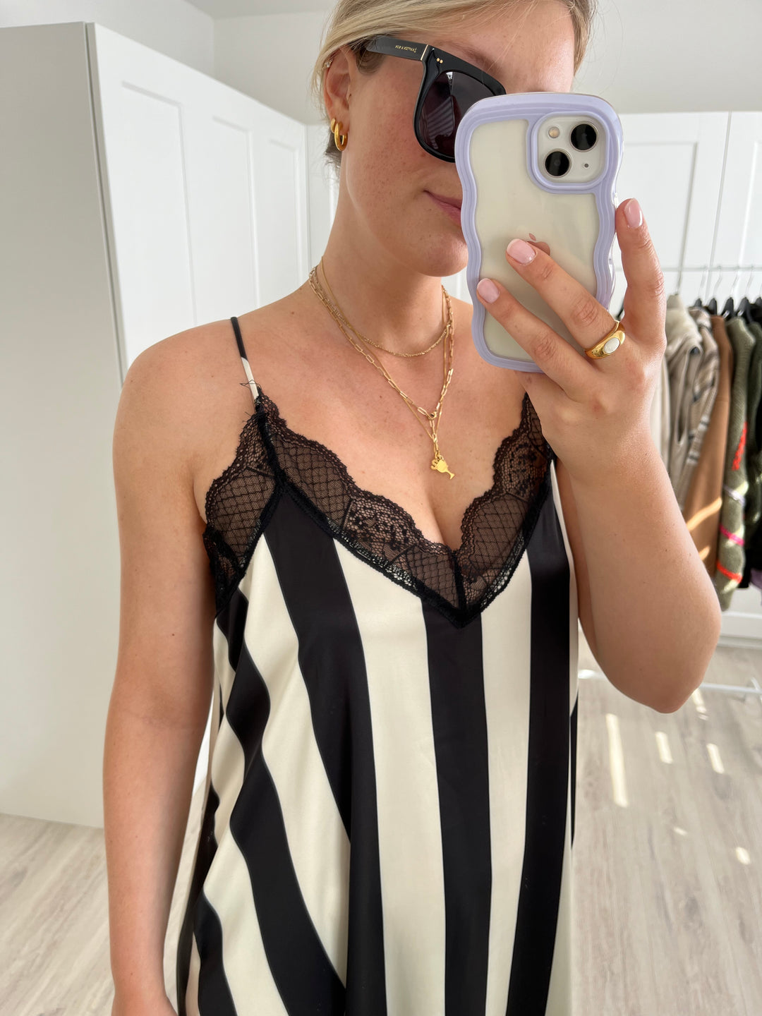 Kleid Dreamy - Schwarz/Creme