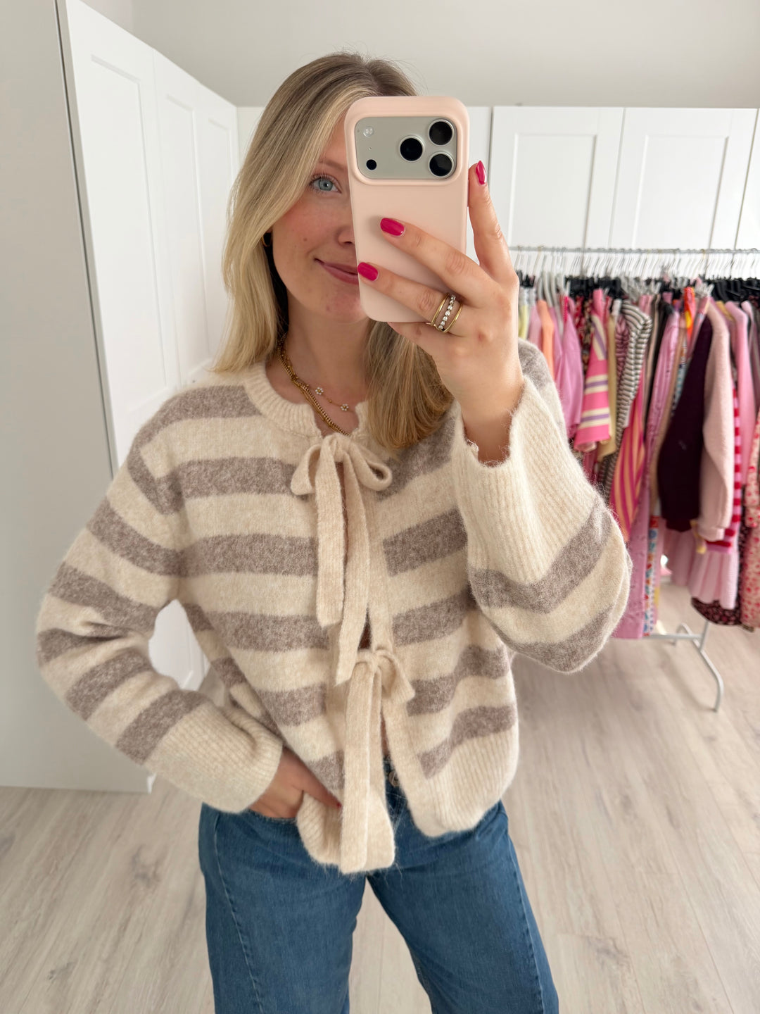 Bow Knit Cardigan
