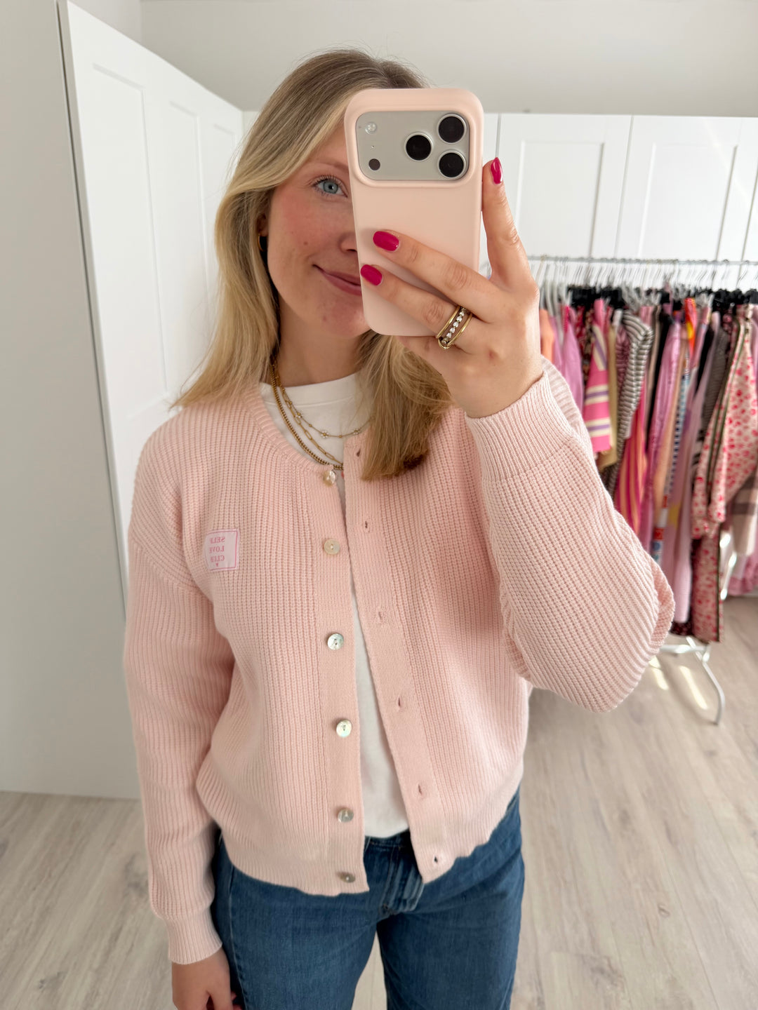 Self Love Club Ripped Cardigan