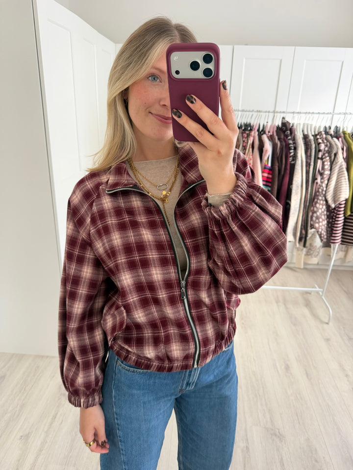 Plaid Jacke