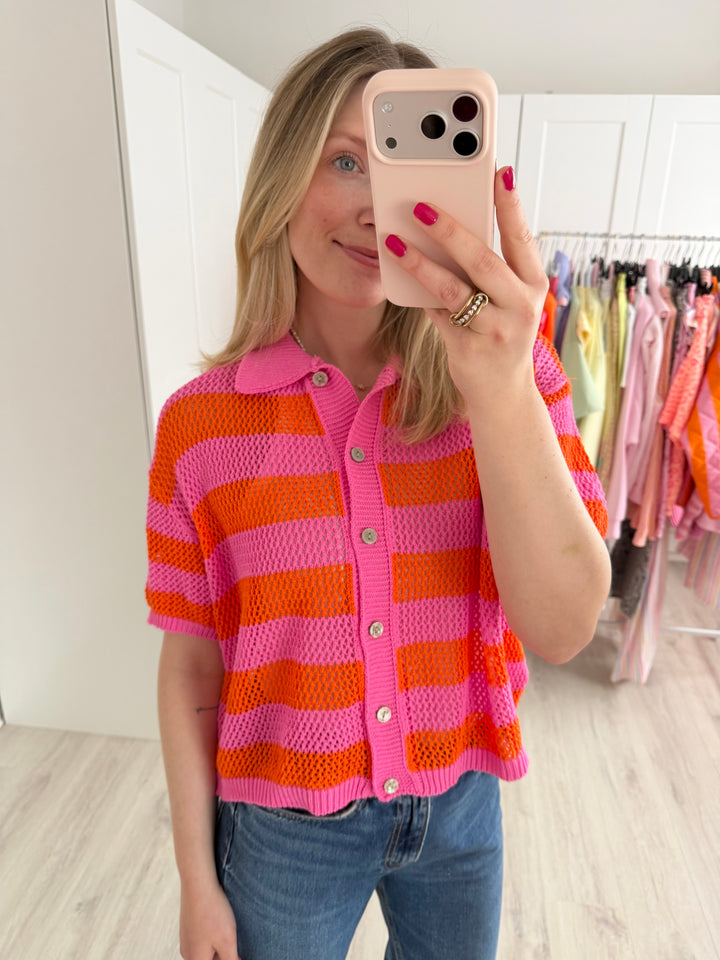 Crochet Polo Shirt