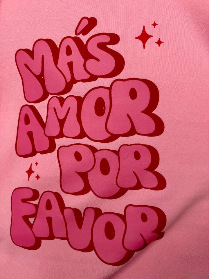 Sweater Amor por favor - Rosa