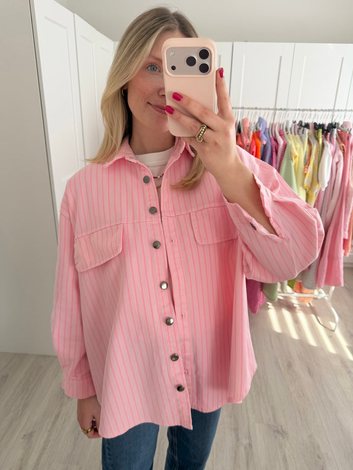 Striped Jeanshemd