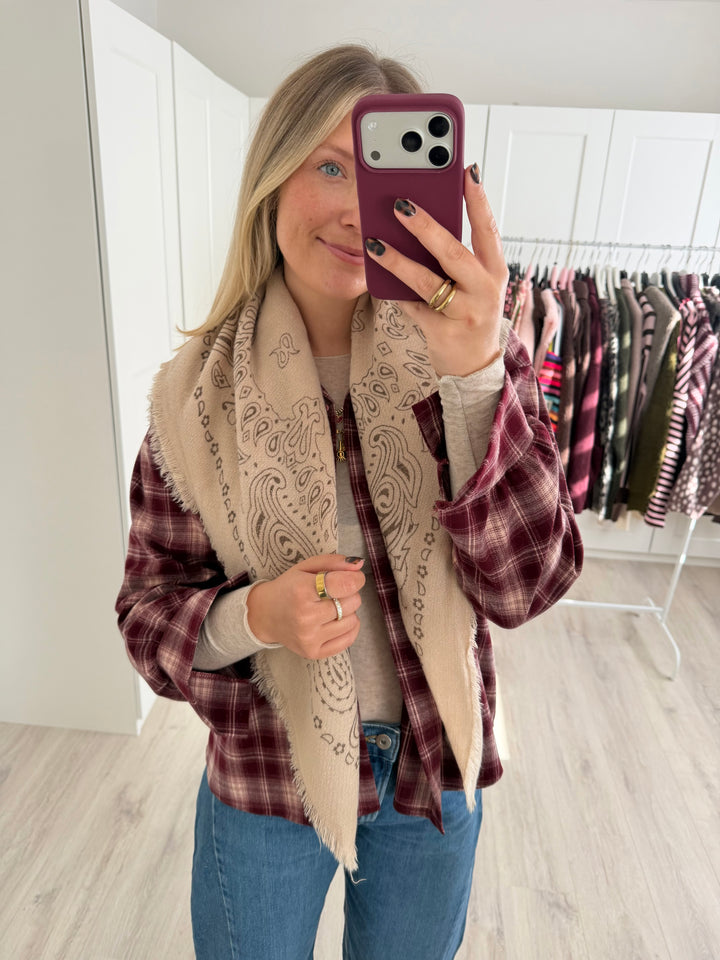 Paisley Knit Tuch