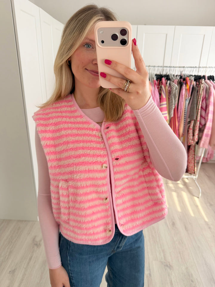 Striped Teddy Weste