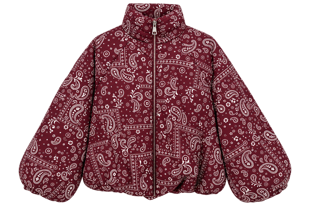 Paisley Puffer Jacke