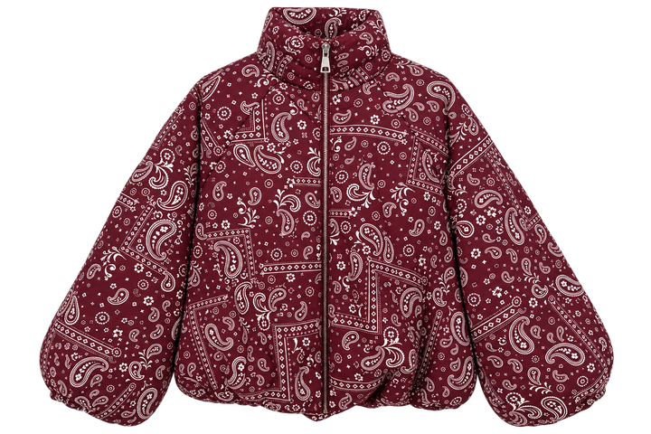 Paisley Puffer Jacke